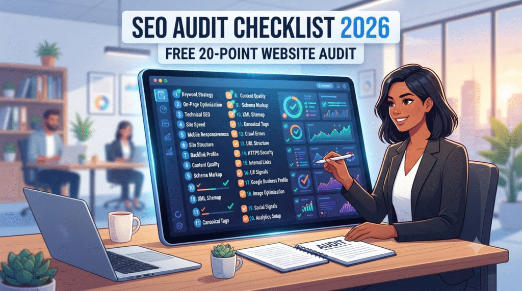 SEO Audit Checklist 2026: Free 20-Point Website Audit